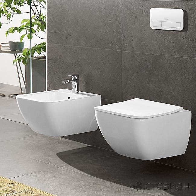 Унитаз подвесной Villeroy&Boch Venticello 4611R0R1 альпийский белый, безободковый купить в интернет-магазине Sanbest