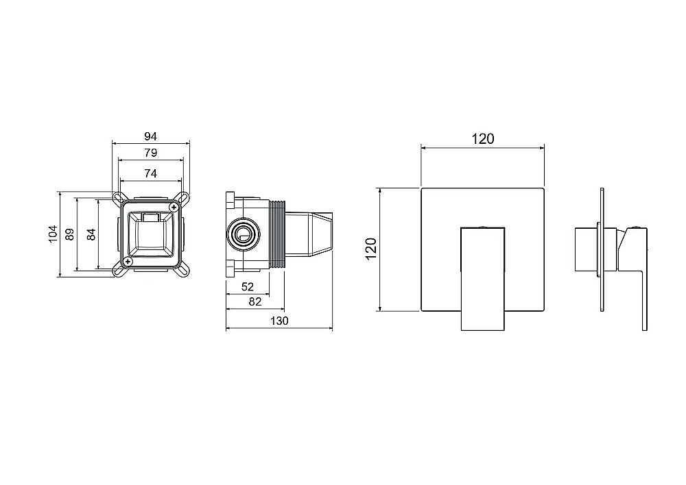 Cмеситель для душа Aquatek Либра AQ1666CR хром купить в интернет-магазине сантехники Sanbest