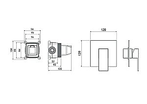 Cмеситель для душа Aquatek Либра AQ1666CR хром купить в интернет-магазине сантехники Sanbest