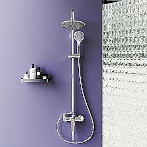 Душевая система Dorff Prime D0740900 хром купить в интернет-магазине сантехники Sanbest