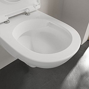 Унитаз подвесной Villeroy&Boch O'Novo 5688HR01 альпийский белый, безободковый, с крышкой микролифт купить в интернет-магазине Sanbest