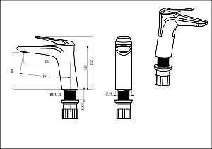 Смеситель для раковины Orans OLS-K1056 купить в интернет-магазине сантехники Sanbest