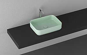 Раковина ISVEA Infinity 50 10NF65050SV-2T мятно-зеленый матовый купить в интернет-магазине Sanbest