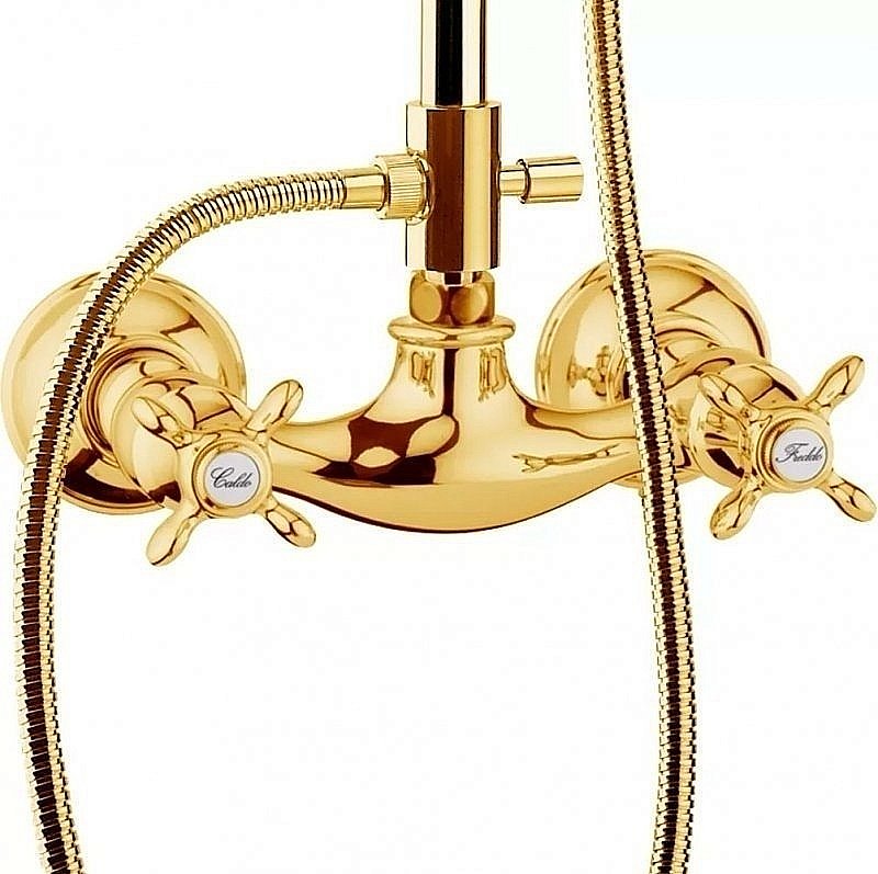 Душевая система Webert Ottocento OT760405010 золото купить в интернет-магазине сантехники Sanbest