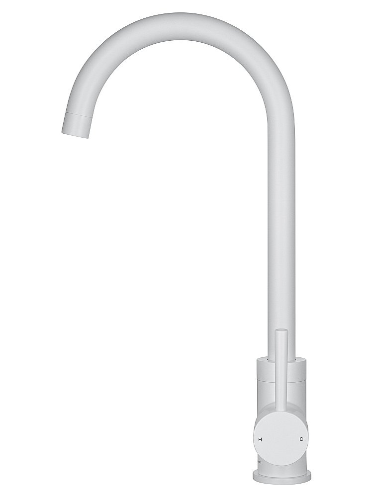 Смеситель для кухни WONZON & WOGHAND WW-A21102-MW белый матовый купить в интернет-магазине сантехники Sanbest