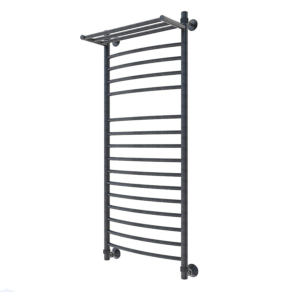 Полотенцесушитель водяной Veconi Nemi-B N12050GR-B графит купить в интернет-магазине сантехники Sanbest