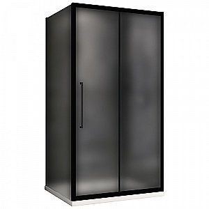 Душевой уголок ABBER Schwarzer Diamant AG30130BMH-S100BM 130х100 стекло матовое/профиль черный купить в интернет-магазине Sanbest