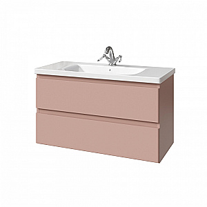 Тумба с раковиной Caprigo Forte 100 два ящика, цвет на выбор для ванной в интернет-магазине Sanbest