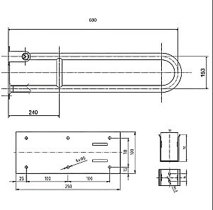 Поручень Bemeta Help 301607271 хром купить в интернет-магазине сантехники Sanbest
