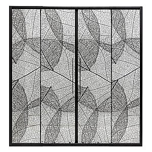 Душевая дверь DTO FB2 190-210 98865 с рисунком/профиль черный купить в интернет-магазине Sanbest