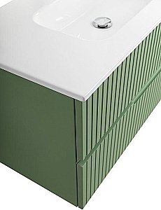 Тумба с раковиной Cezares DUET-N 100 DUET-N-1000-2C-SO-PS-P фисташковый софт для ванной в интернет-магазине Sanbest