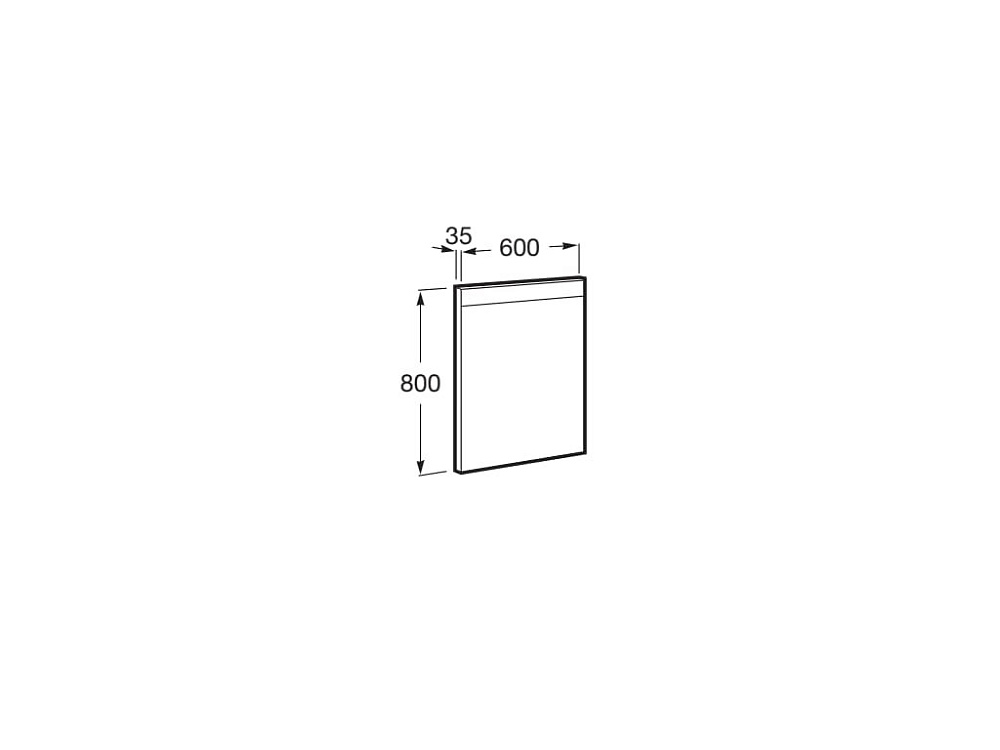 Зеркало Roca Prisma Confort 812263000 60х80 в ванную от интернет-магазине сантехники Sanbest