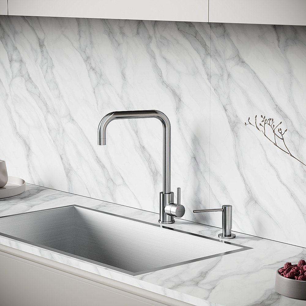 Смеситель для кухни Sancos Stainless SC12002SS нержавеющая сталь купить в интернет-магазине сантехники Sanbest