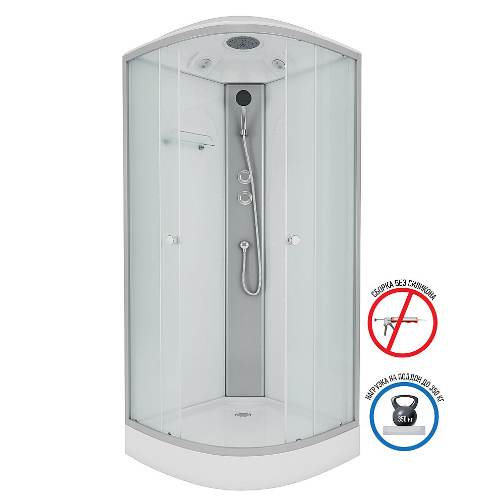 Душевая кабина Niagara Eco E90/13/MT 90х90 купить в интернет-магазине Sanbest