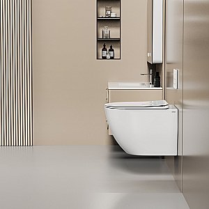 Унитаз подвесной Abber Ultra AC1301 белый, безободковый, с крышкой микролифт купить в интернет-магазине Sanbest