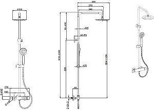 Душевая система Allen Brau Eclipse 3.0 5.E1A11-00 хром купить в интернет-магазине сантехники Sanbest