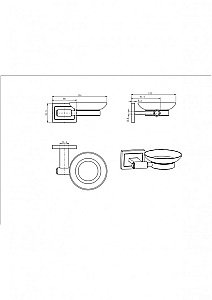 Мыльница CeramaLux Gamma 12304 хром купить в интернет-магазине сантехники Sanbest