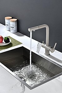 Смеситель для кухни Paulmark Serpentine Se213222-BE бежевый купить в интернет-магазине сантехники Sanbest