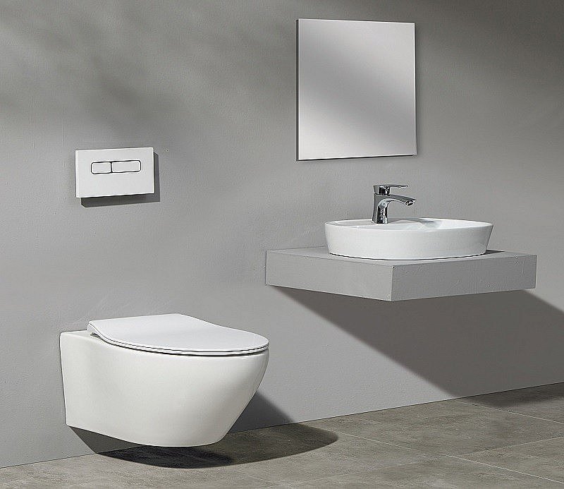 Раковина накладная Ceramalux N 61 D1346 белая купить в интернет-магазине Sanbest