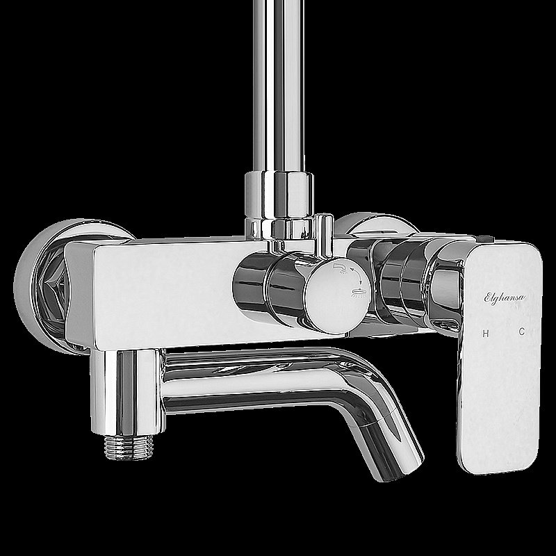 Душевая система Elghansa 2330235-2L хром купить в интернет-магазине сантехники Sanbest