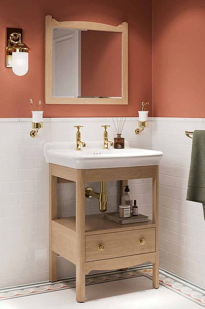 Диспенсер Burlington Guild GU011G золото/белый купить в интернет-магазине сантехники Sanbest