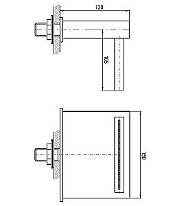 Излив водопад на ванну Rav-Slezak VOD6601 хром купить в интернет-магазине сантехники Sanbest
