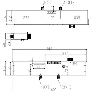 Душевая система Black&White Gravity 9005NMB черная матовая купить в интернет-магазине сантехники Sanbest