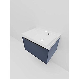 Тумба с раковиной La Fenice Simpla 60 FNC-01-SIM-BG-60 синяя матовая для ванной в интернет-магазине Sanbest