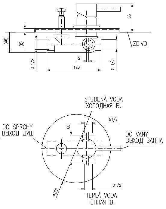 Смеситель для душа RAV-Slezak SEINA SE986 хром купить в интернет-магазине сантехники Sanbest