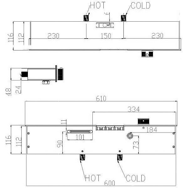 Душевая система Black&White Gravity 9005NMB черная матовая купить в интернет-магазине сантехники Sanbest