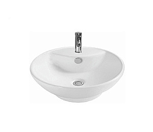 Раковина накладная Ceramalux N 45 9001 белая купить в интернет-магазине Sanbest