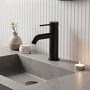 Смеситель для раковины WasserKraft Niers 3005BL матовый чёрный купить в интернет-магазине сантехники Sanbest