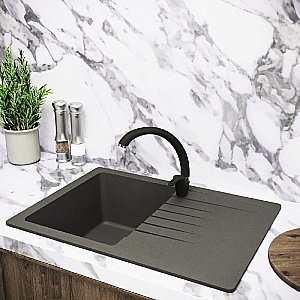 Смеситель для кухни PAINI Fortis 422F570/599TEJ/FFKM черный матовый купить в интернет-магазине сантехники Sanbest