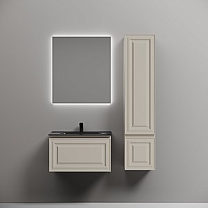 Тумба с раковиной Sancos Very 70 VR70CE бежевая матовая для ванной в интернет-магазине Sanbest