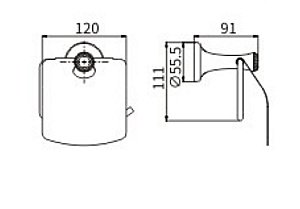 Держатель для туалетной бумаги CeramaLux Valencia 88507G золото купить в интернет-магазине сантехники Sanbest