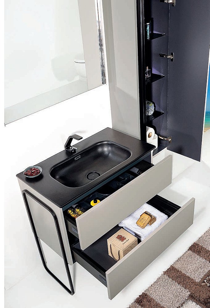 Пенал Armadi Art Vallessi кашемир матовый для ванной в интернет-магазине сантехники Sanbest