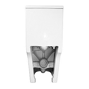 Унитаз моноблок Azario Scala AZ-8101 белый, безободковый, с крышкой микролифт, слив торнадо купить в интернет-магазине Sanbest