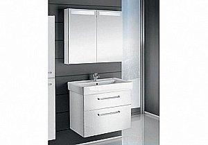 Тумба с раковиной Dreja Q Max 80 белый для ванной в интернет-магазине Sanbest