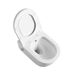 Унитаз подвесной Art&Max ZOE AM9322C1CHR/SC белый, с сиденьем микролифт, безободковый, функция биде купить в интернет-магазине Sanbest