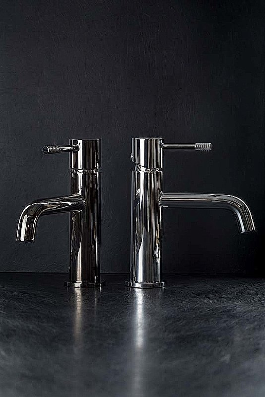 Смеситель для раковины Boheme Uno 461-GM сталь глянец купить в интернет-магазине сантехники Sanbest