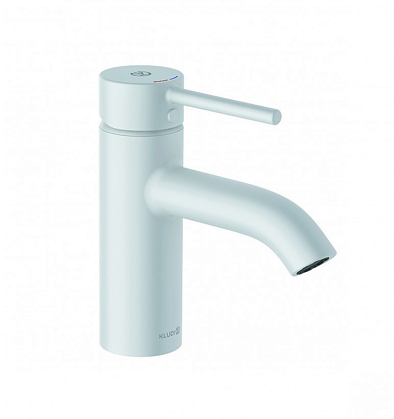 Смеситель для раковины Kludi BOZZ 382665376 белый матовый купить в интернет-магазине сантехники Sanbest