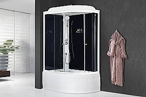 Душевая кабина Royal Bath RB8120BK5-BT 120x80 профиль белый/стекло прозрачное купить в интернет-магазине Sanbest