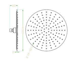 Верхний душ Rav-Slezak KS0011 хром купить в интернет-магазине сантехники Sanbest