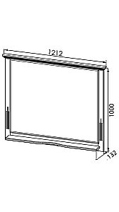 Зеркало Aquanet Лагуна 120 в ванную от интернет-магазине сантехники Sanbest