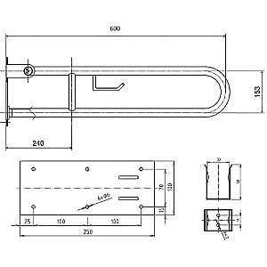Поручень Bemeta Help 301406274 белый купить в интернет-магазине сантехники Sanbest