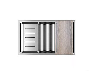 Кухонная мойка Paulmark NEXT-MULTI SINK 74 PM787445-BS нержавеющая сталь купить в интернет-магазине сантехники Sanbest