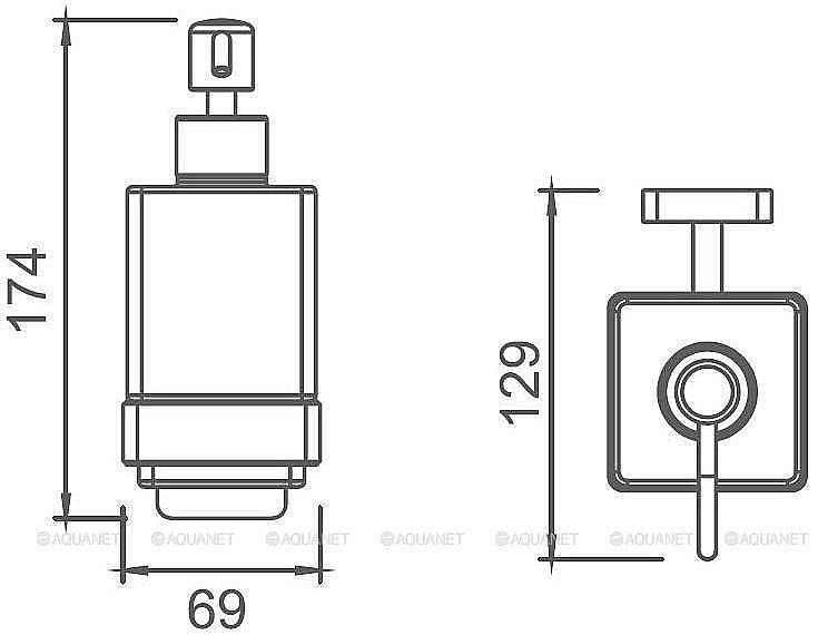 Диспенсер Aquanet 6581 246610 купить в интернет-магазине сантехники Sanbest