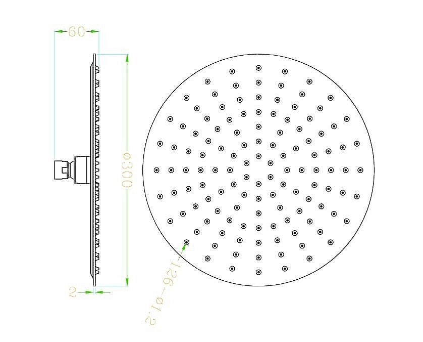 Верхний душ Rav-Slezak KS0011 хром купить в интернет-магазине сантехники Sanbest