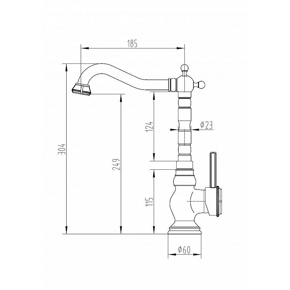 Смеситель для кухни Milacio Pekin MC.500.BBR черная бронза купить в интернет-магазине сантехники Sanbest