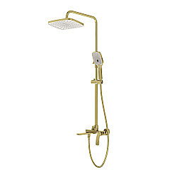 Душевая система Grossman Mercury 500.K35.10.320 золото брашированное купить в интернет-магазине сантехники Sanbest